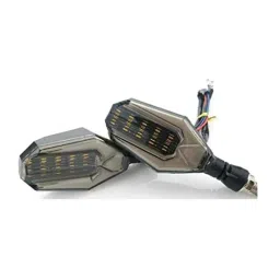 Kozdiko 4 Pcs Plastic Front &a; Rear U Shape Dual Color DRL LED BIke Indicator Set for Bajaj Discover 100-picture-14