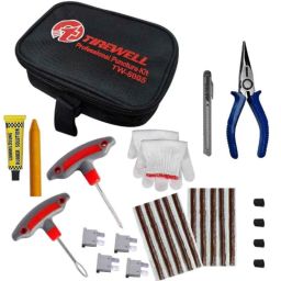 Tirewell TW-5005 10 in 1 Universal Tubeless Tyre Puncture Kit with Storage Bag, Emergency Flat Tire Repair Patch Tool Bag for Car, Bike, SUV, &a; Motorcycle-16