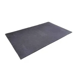 Singhal 8x5ft 25mm BPA Free Black Rubber Heavy Duty Animal Feeding Mat with Waterproof &a; Raised Edges for Cows &a; Buffalo-42