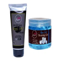 Indopower DD211 100g Charcoal Peel Off Mask with 200g Aqua Cool Shaving gel Combo Pack-6