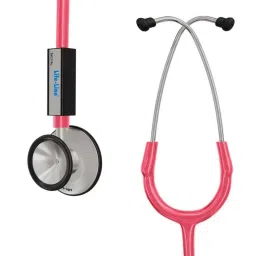 Lifeline Aluminium Pink Single Diaphragm Chest Piece Stethoscope with 2 Way Tube, STH012-PNK-image-27