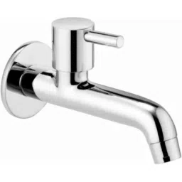 Senkiddpro Brass Chrome Finish Wall Mounted Long Body Tap with Wall Flange-image-13