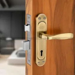 Duke 8 inch 25-40mm Brass Mortise Lock Set with 3 Keys &a; Brass Cylinder, 309+1004BAKY-picture-46