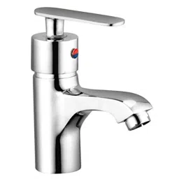 Oleanna Metro Brass Silver Chrome Finish Single Lever Basin Mixer-image-20