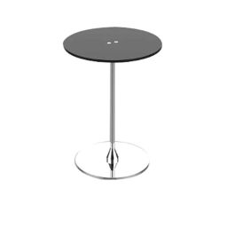 Classic Concepts 15 inch Black &a; Silver Acrylic Podium Side Table for Conference &a; Seminar, CCP057S-image-87