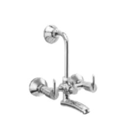 Somany Cella Brass Chrome Finish Wall Mixer with Bend, 272201150011-28