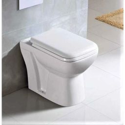 InArt Ceramic White Floor Mounted EWC S Trap Western Water Closet with Soft Close Seat Cover Combo for Lavatory, INA-690-image-2