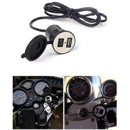AOW Motorcycle Bike Mobile Phone USB Charger Power Adapter (12v) Universal for All Bikes &a; All Gearless Scooters-19