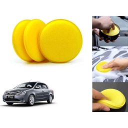 Auto Pearl Polyurethane Beige Washing &a; Waxing Polish Foam Sponge for Etios 2010 (Pack of 3)-picture-46