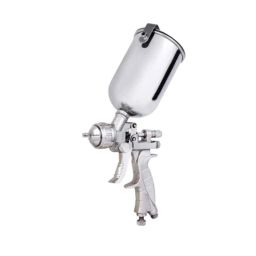 Decent 1.4mm 500ml Aluminium &a; Brass Silver HVLP Air Spray Gun-picture-21