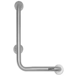 Simons 12x18 inch 90 degree L Shape Stainless Steel 304 Matt Silver Grab Bar for Bathroom Handrailing &a; Safety Handle with 3 Legs, S-GB-12-18-L-image-36