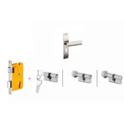 Dorset Dave HL DAV 8 inch Stainless Steel Lock Set with Coin &a; 60mm Knob Cylinder (Pack of 4)-picture-11