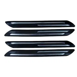 Auto Pearl 4 Pcs PVC Black Double Chrome Plated Car Bumper Protector for Hyundai I20 Elite-picture-12