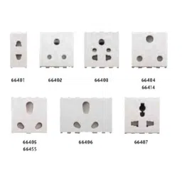 Anchor Roma Urban 6A 2 Module 3 Pin White Round Socket, 66402 (Pack of 10)-picture-28