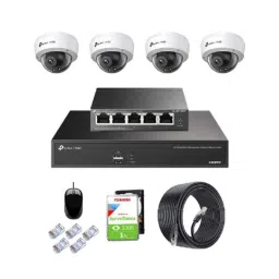 TP-Link VIGI C240 4MP Full Colour Indoor Network IP Combo Kit with 4 Channel NVR, 4 Cameras, 5 Port POE Switch, 2TB HDD &a; D-LINK 100M LAN Cable-picture-12