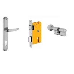 Dorset HL Series Ostler 60mm Stainless Steel Silver Chrome Finish Door Handle Lock Set with Coin &a; Knob-picture-14