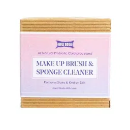 Goli Soda All Natural Probiotics Make Up Brush &a; 90g Sponge Cleaner Combo, GSMCS001-10