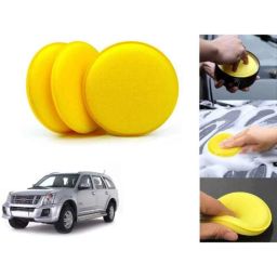 Auto Pearl Polyurethane Beige Washing &a; Waxing Polish Foam Sponge for MU 7 (Pack of 3)-picture-49