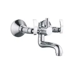 Spazio Brass Chrome Finish L-Bend Wall Mixers-picture-40