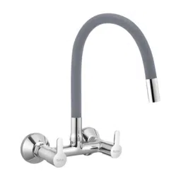 Ruhe Pavo Brass Chrome Finish Sink Mixer with Flexible Grey Silicone Spout, 11-0514-FL/GR-picture-43