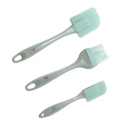 Amour 3 Pcs Flexible Green Mini Silicon Spatula Set-image-80