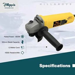 Hillgrove 750W Forward &a; Reverse Rotation Hammer Impact Drill Machine with Angle Grinder, 3 Pcs SDS Plus Bit, Drill Chuck, SDS Plus Adapter &a; Gloves, HGCM865 image 3