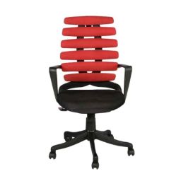 Woodbonds Doctor Ortho Mesh Red Medium Back Executive Office Chair, ARMIM-500009-BLR-image-7