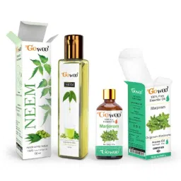 GoWoo 2 Pcs 10ml Natural Marjoram Aroma Oil &a; 100ml Neem Carrier Oil Set, GWOC887-P32+P186-picture-5