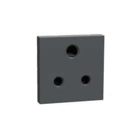 Schneider Electric Miluz Lara 6A 2P+E 3 Pin 2 Module Anthracite Socket v with Shutter-picture-49