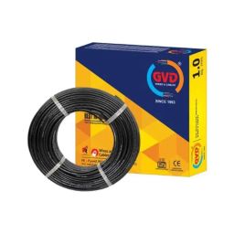 GVD 1.5 Sqmm Black 2 Core FR PVC Flexible Stranded Insulated Copper Wire for Home, Domestic &a; Industrial Use, Length: 45 m-image-45