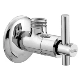 Spazio Tarim Smartbuy Brass Chrome Finish Angle Valve with Wall Flange-picture-48