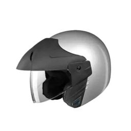 Studds Ninja Concept Eco Expanded Polystyrene Silver Grey Open Face Open Face Helmet, Size: Large-picture-12
