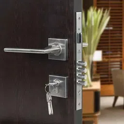 Voltizi Rose Stainless Steel Matt Finish Both Side Key Mortise Door Lock Handle Set with 3 Computer Keys, Luna-OSK-R Lumbretta-OSK-R-image-29