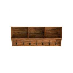 Angel Furniture 90x20x35cm Honey Glossy Finish Sheesham Wood Hanging Storage Shelf, AF-132H-image-40