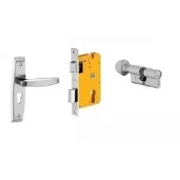 Dorset HL Series Badroli 60mm Stainless Steel Door Handle Lock Set with Coin &a; Knob (Pack of 2)-picture-29