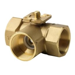 Siemens DN32 PN40 3 Way Brass Ball Valve with Internal Thread, VBI61.32-16-19