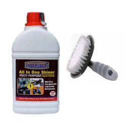 Indopower Ff904 500ml All in One Shiner &a; All Tyre Cleaning Brush Combo, AHh906-16