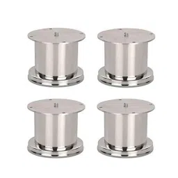 Implemental 50mm 6 inch Stainless Steel Glossy Finish Round Sofa Leg (Pack of 4)-image-39