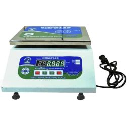 Kingstar 30kg 200x250mm Stainless Steel Bright Green LED Backlit Display Weighing Scale-image-99