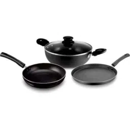 Classic Essentials ITM000581 3 Pcs Aluminium Non-Stick Induction Base Cookware Set-picture-37