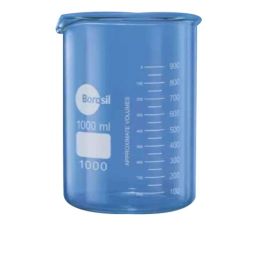 Borosil 1000ml Low Form Glass Beaker with Spout, 1000D29-picture-1