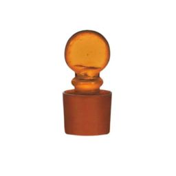 ABGIL Borosilicate Glass Amber Penny Head Solid Stopper, Joint: B-40, ABG845-image-99