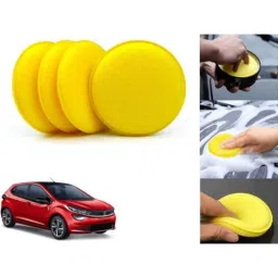 Auto Pearl Polyurethane Beige Washing &a; Waxing Polish Foam Sponge for Altroz (Pack of 4)-picture-28