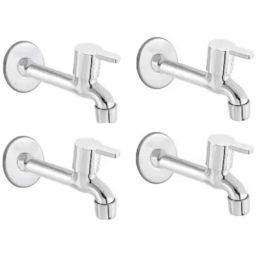 Senkiddpro Stainless Steel Chrome Finish Wall Mounted Long Body Tap (Pack of 4)-image-52