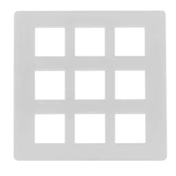 L&a;T enGem 18 Module Cover Plate with 18 Grid Frame, CB93118FW00 (Pack of 8)-picture-7