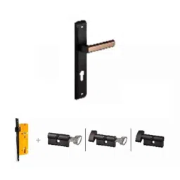 Dorset Kaira-X ML KAI 10 inch Stainless Steel GMHG Finish Lock Set with Knob &a; 60mm Key Cylinder (Pack of 3)-picture-47