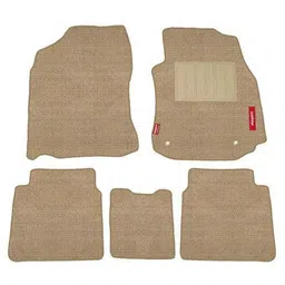 Elegant Popcorn 5 Pcs Beige 2D Car Floor Mat Set for Toyota Corolla &a; Altis-picture-3