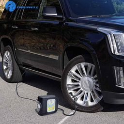 Tirewell TW-7002 100 PSI Portable Tyre Inflator with Dial Gauge, Analog Tire Air Compressor Pump with LED Light and 3 Different Nozzles for Car, Bike, RV, SUV &a; ATV 12V image 2