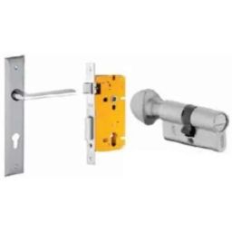 Dorset ML Series Twist 70mm Stainless Steel Door Handle Lock Set with Coin &a; Knob-picture-39