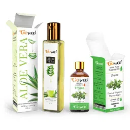 GoWoo 2 Pcs 10ml Natural Cold Pressed Thyme Aroma Oil &a; 100ml Aloe Vera Carrier Oil Set, GWOC1242-P46+P163-picture-38